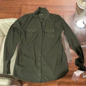 Sonoma green button down shirt small NWT